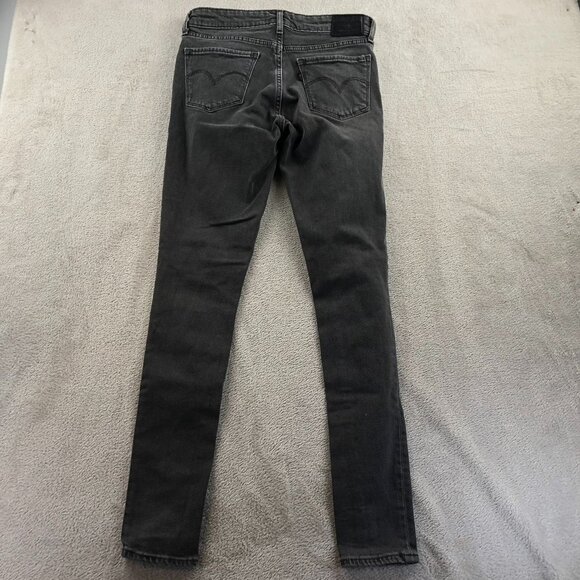 Levis Womens 711 Jeans Size 25 Skinny Leg Ankle Chic Gray Denim Casual Classic - Picture 14 of 14